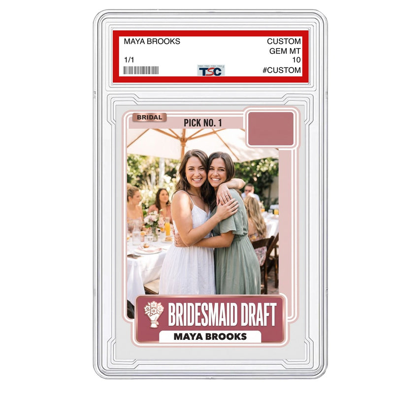 Bridesmaid Draft Proposal Trading Card