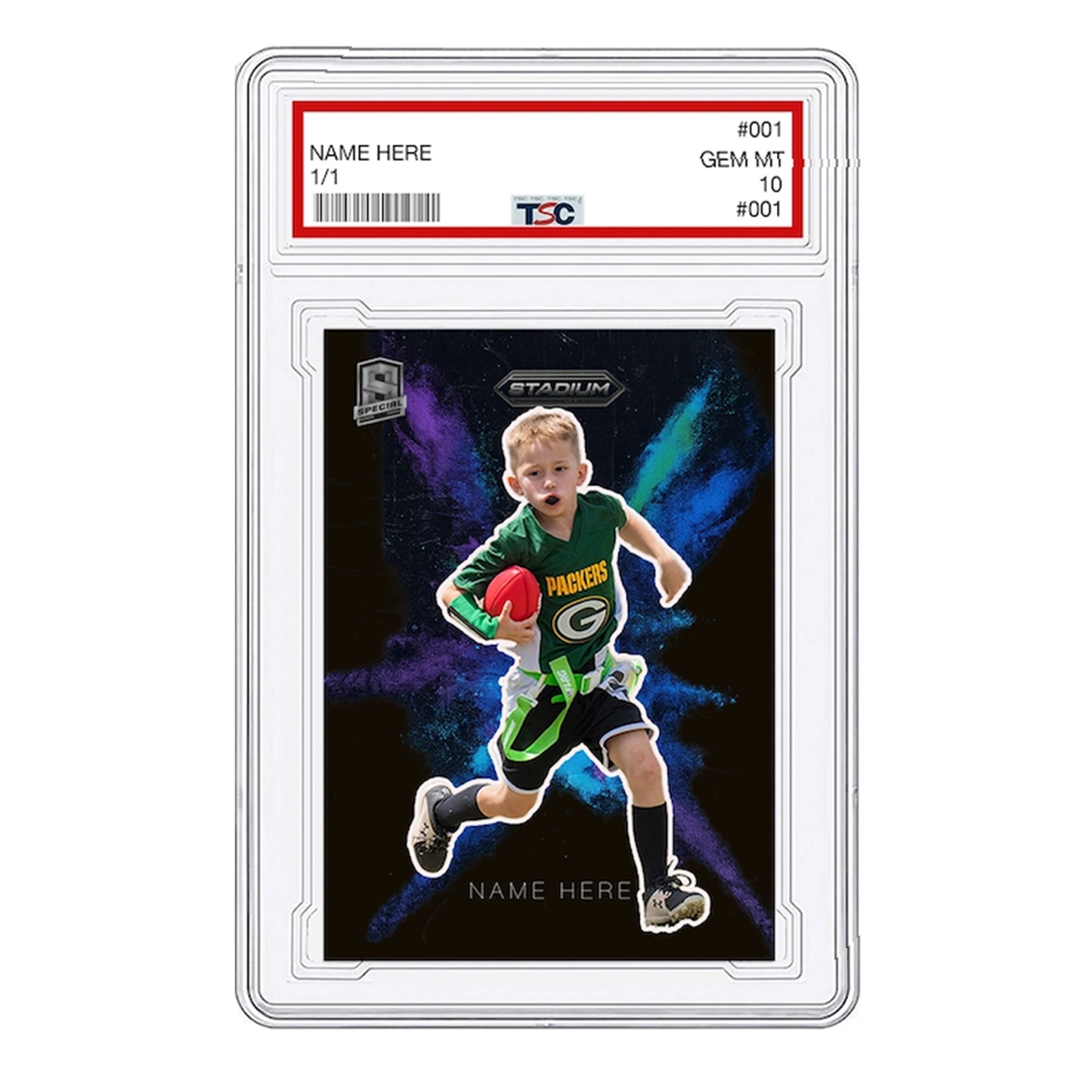 Black ColorBlast Custom Trading Card