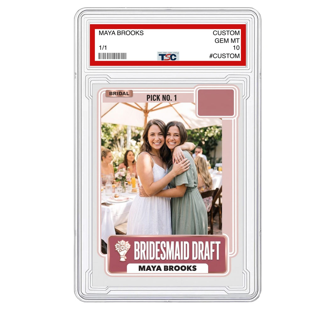 Bridesmaid Draft Proposal Trading Card
