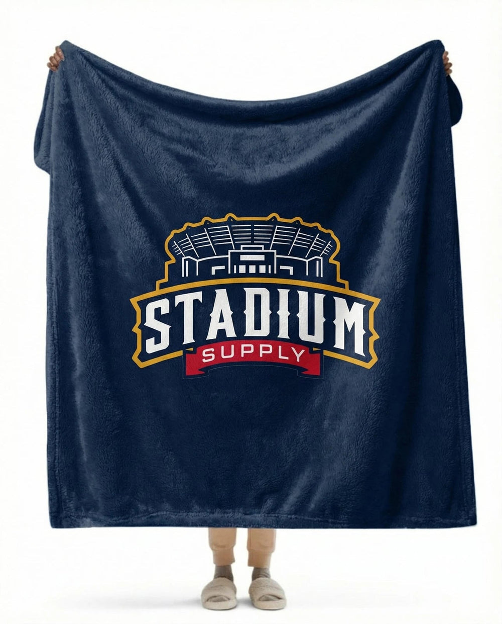 Custom Team Sherpa Blanket — Personalized with Your Logo or Player Photo