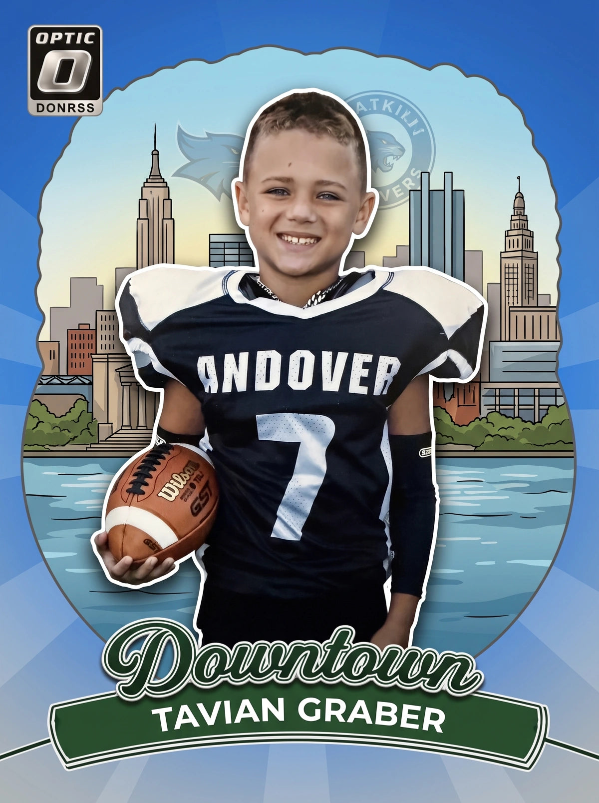 Tavian Graber custom Downtown card