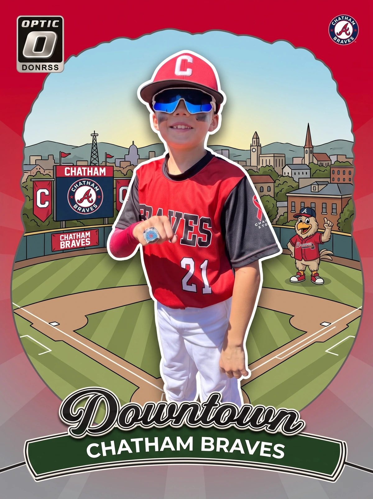 Chatham Braves custom Downtown card