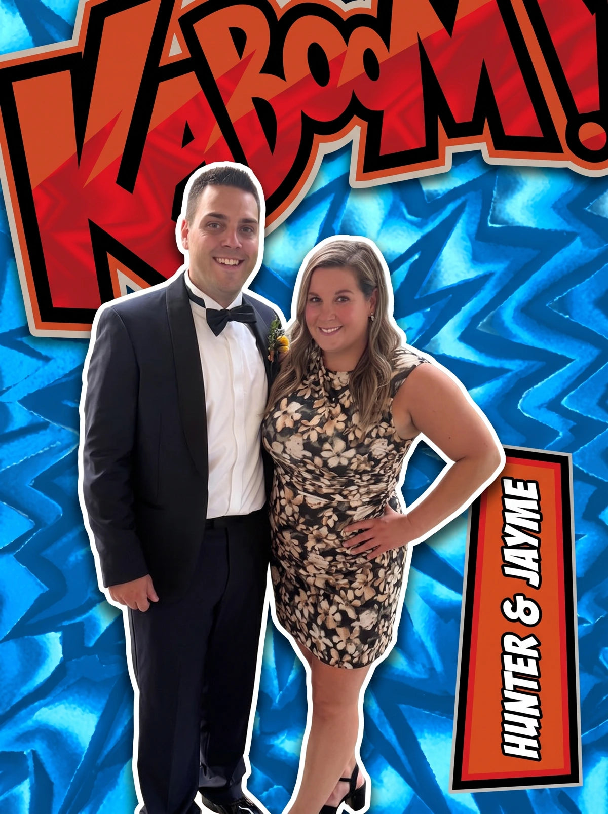 Hunter & Jayme custom Kaboom card